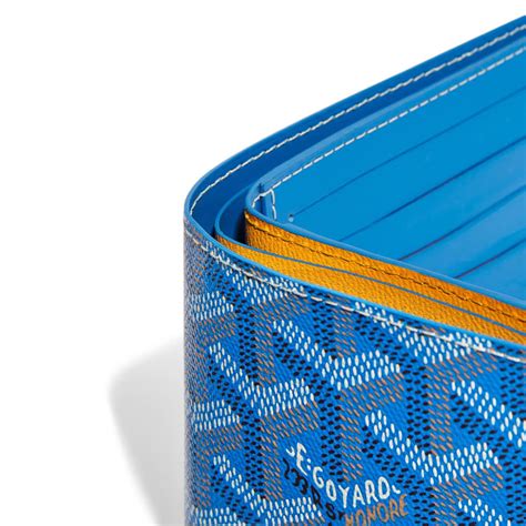 goyard wallet sky blue|goyard blue wallet men's.